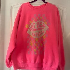 Hot Mess Express Pink Sweatshirt